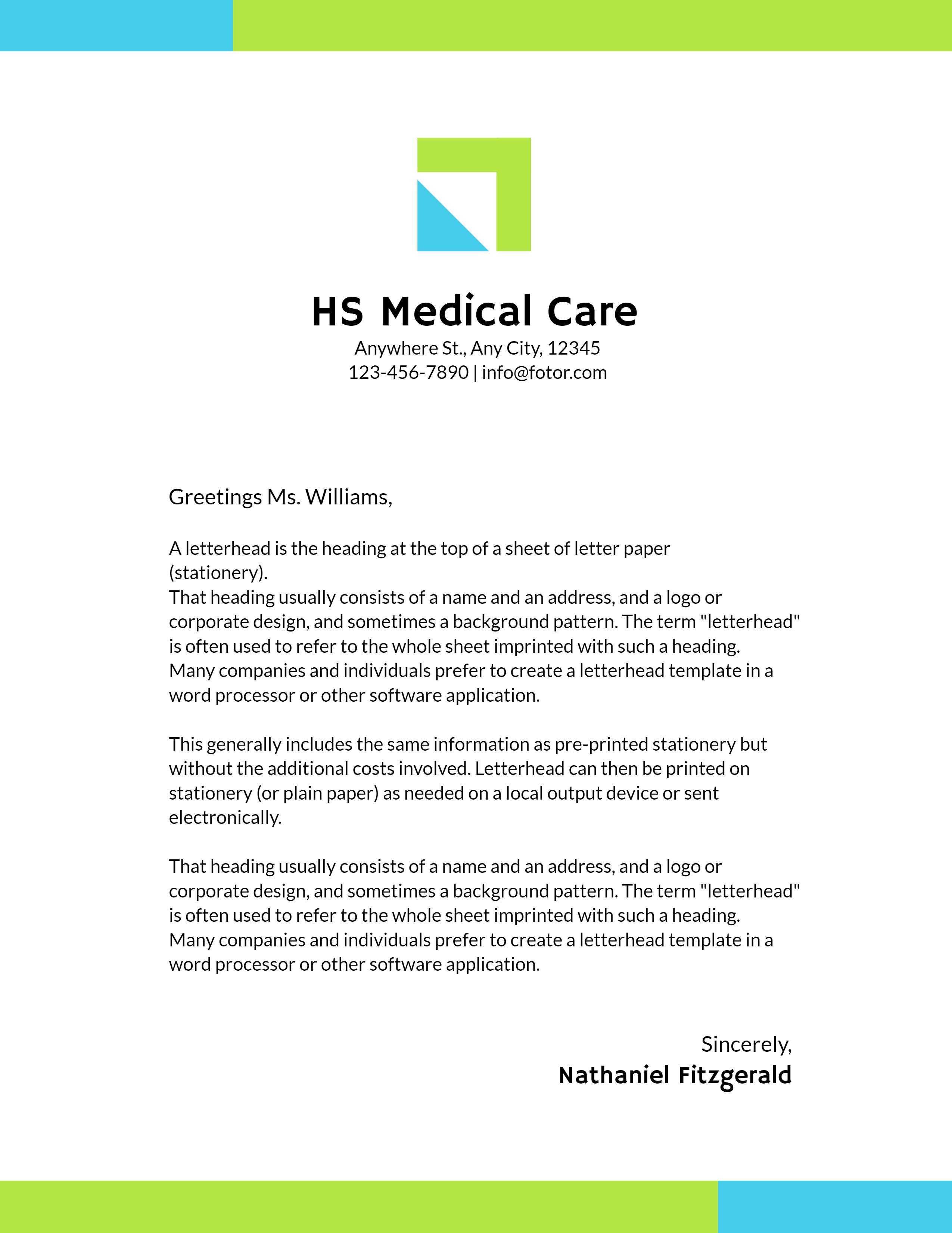 Medical Letterhead Template