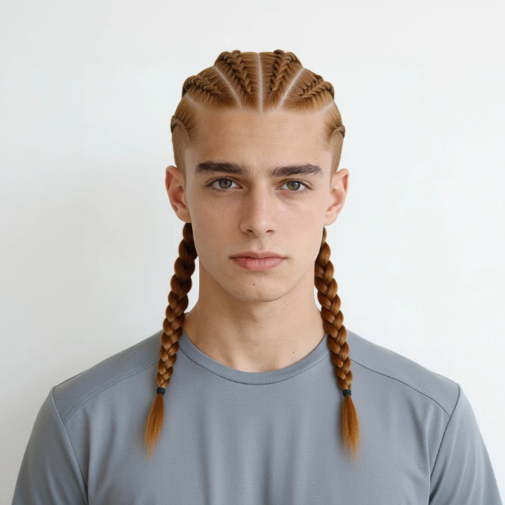 Men Braids Twist Hairstyle