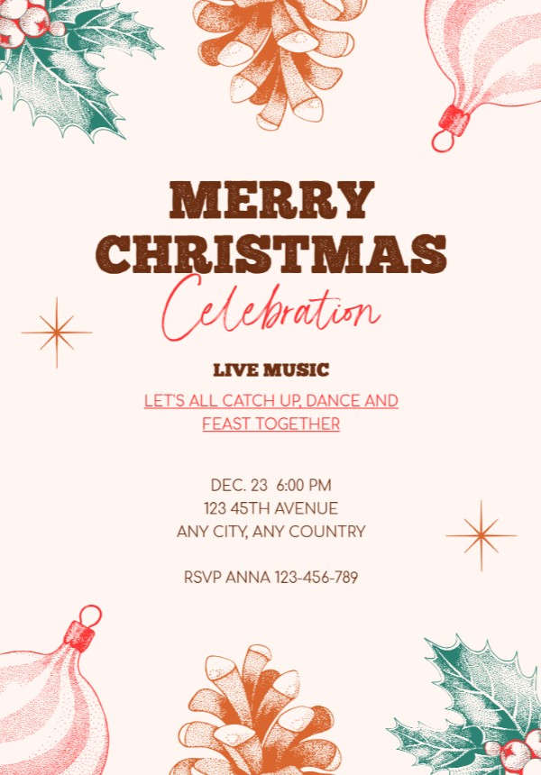 Merry Christmas Invitation
