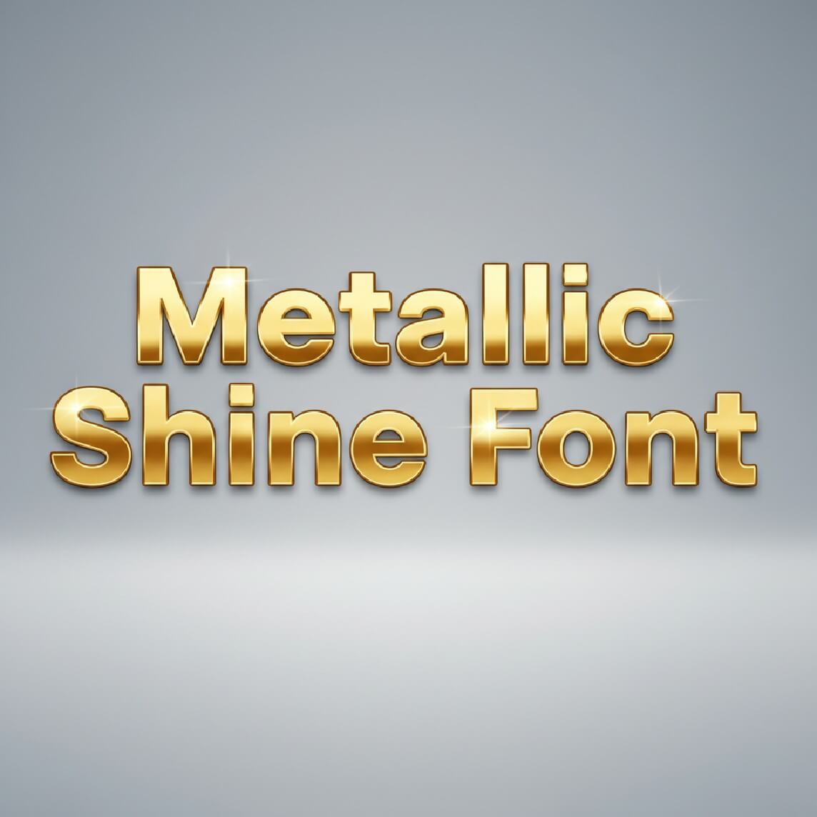 Metallic Shine Logo Font
