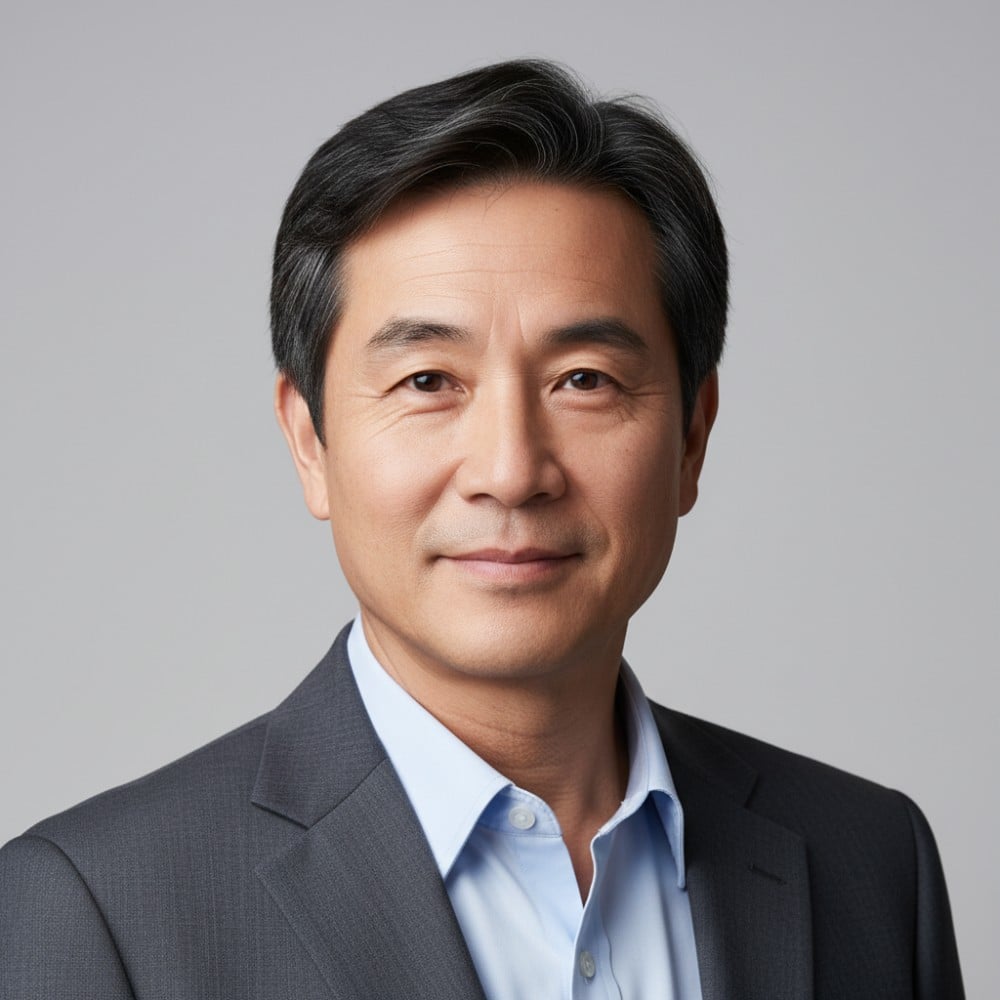 Middle aged asian male