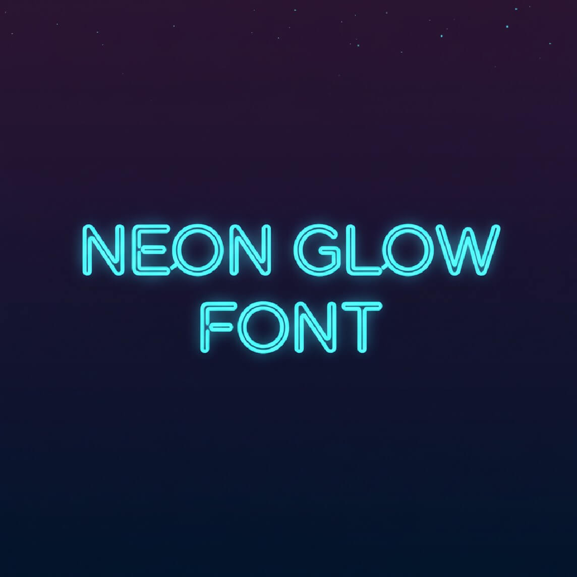 Neon Glow Logo Font