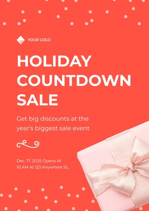 New Year Sales Poster Design