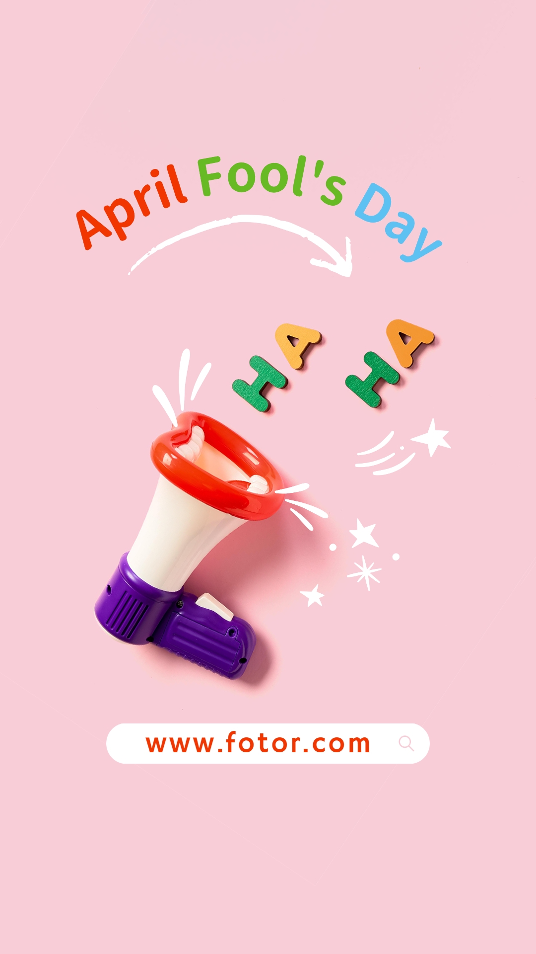 Pink Graffiti Photo April Fools Day Instagram Story