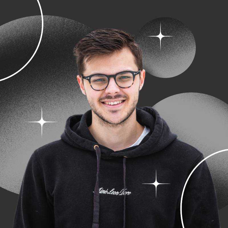 Plantilla de imagen de perfil abstracta negra