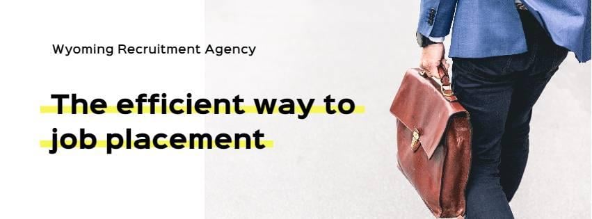 Plantilla de portada de Facebook de agencia de reclutamiento blanca