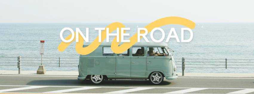 Plantilla de portada de Facebook en el camino