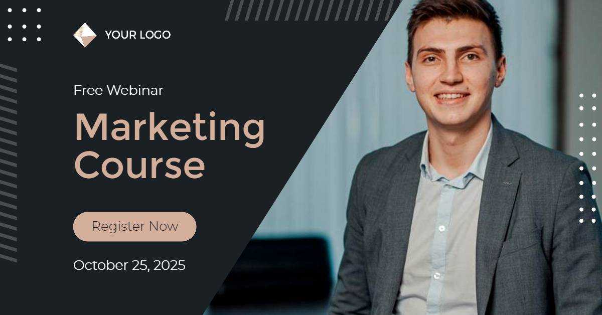 Plantilla de publicidad en Facebook negra de agencia de marketing digital