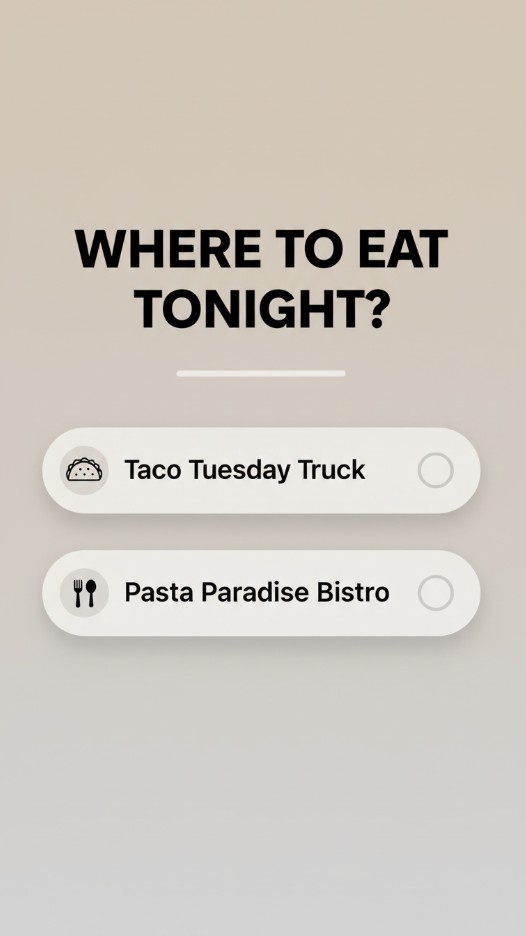 Poll Instagram Story