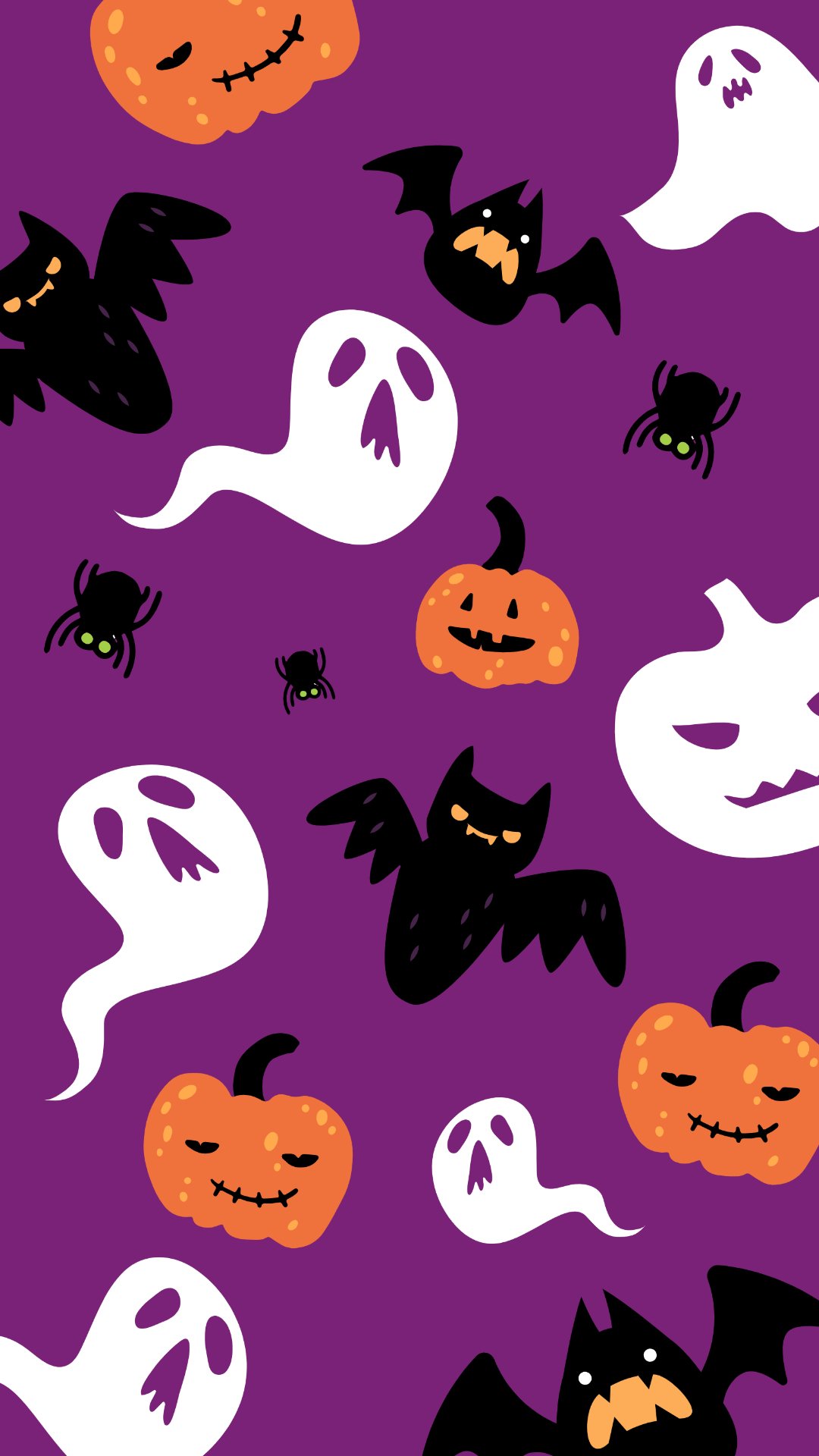 Purple Cartoon Halloween