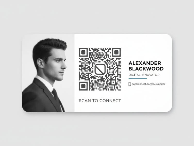 Qr Focused Business Card