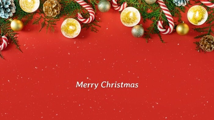 Red Christmas Desktop Background Wallpaper