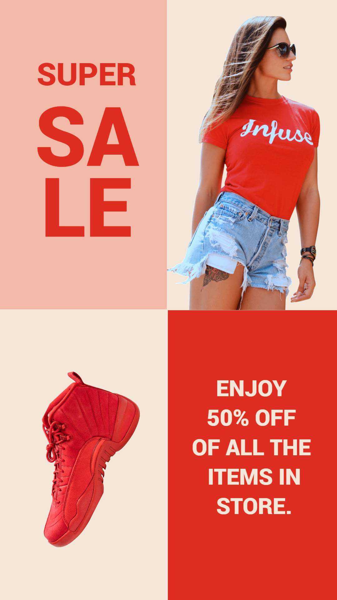 Red Sale Discount Instagram Story