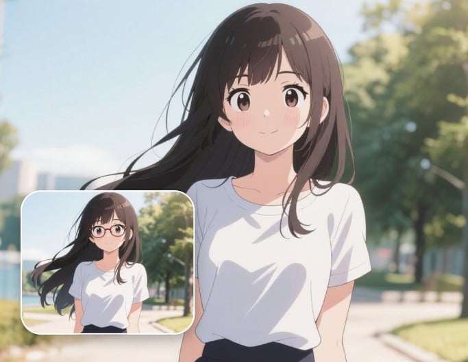 Retirer les lunettes des personnages d'anime