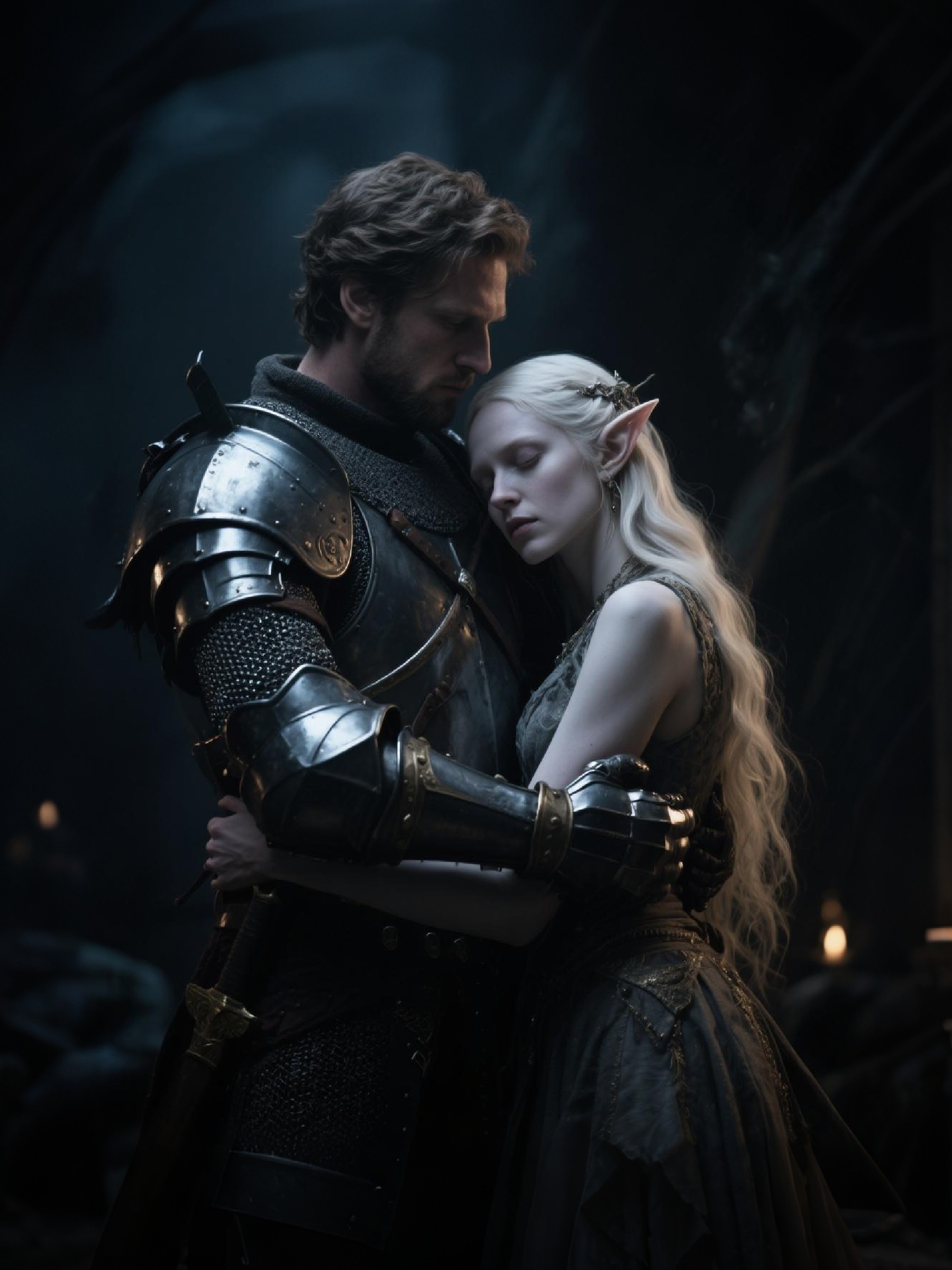 Romance Dark Fantasy Couple Art