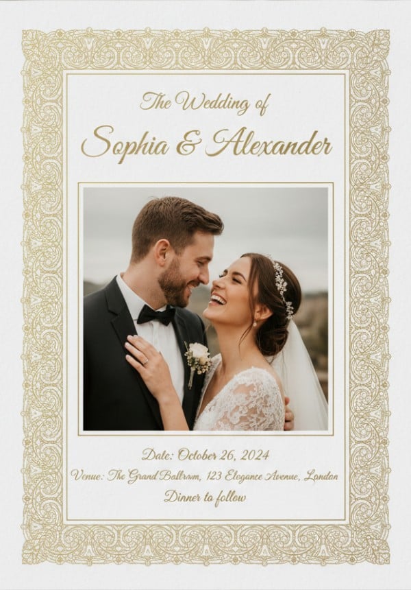 Romantic Wedding Invite
