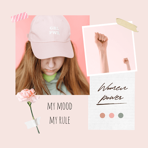 Rosa Moodboard Bispiel