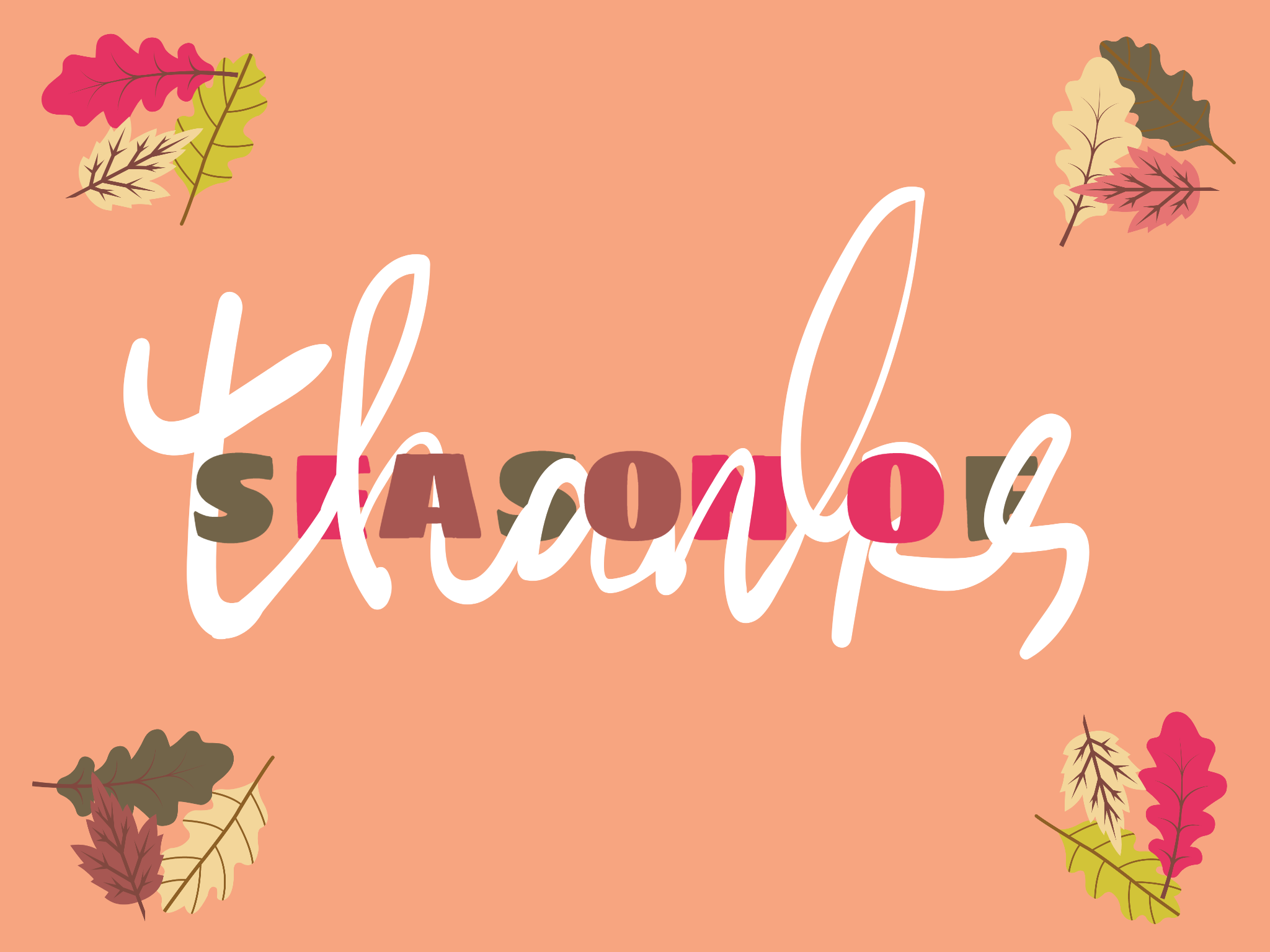 Rose Color Words Thanksgiving Wallpaper