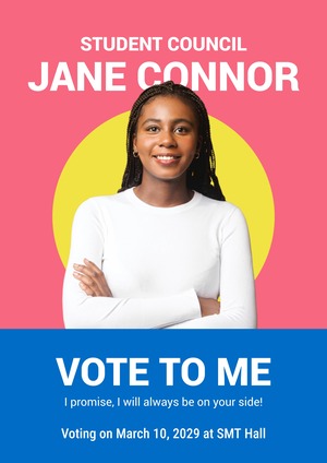 School Election Poster Design