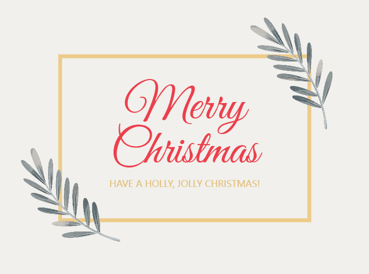 Simple Christmas Card