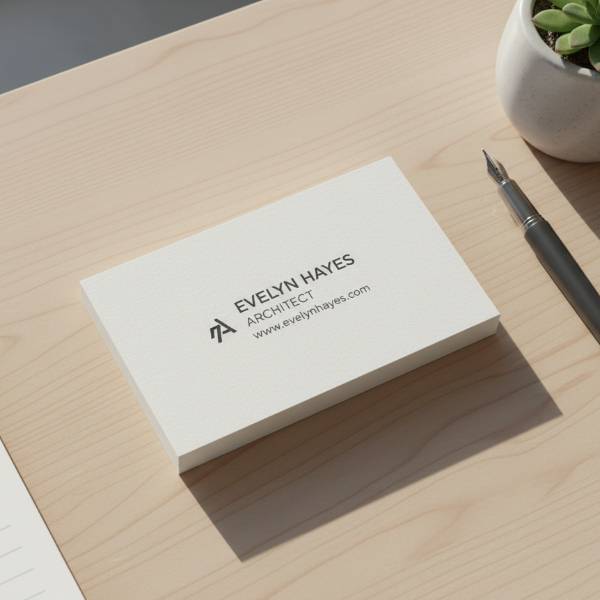 Single Card on Minimal Desk