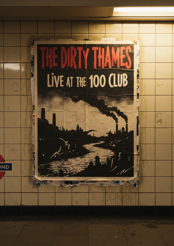 Street Poster Mockup on a Tunnel Wall