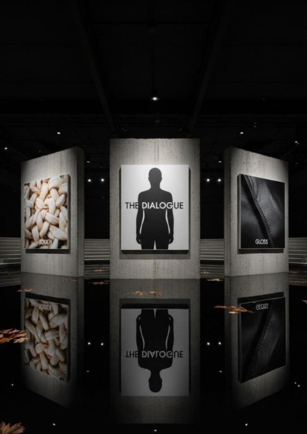 Three Poster Mockup in a Gallery