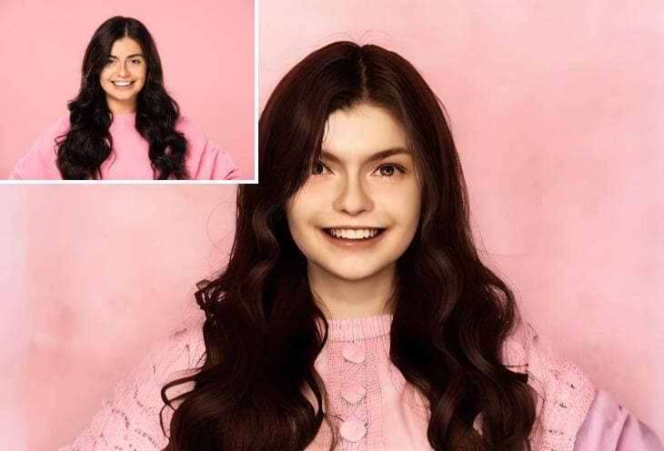 Turn a female photo into PS2 Playstation videogame character