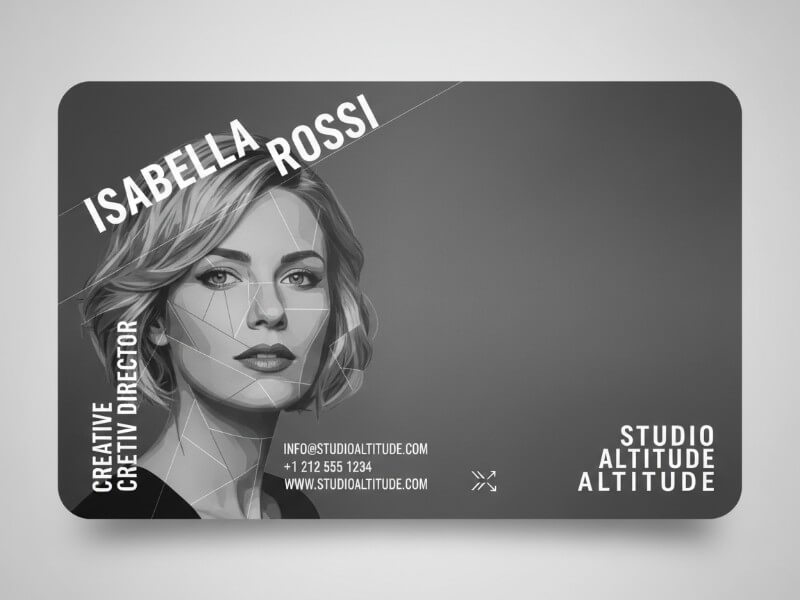 Typography driven Business Card