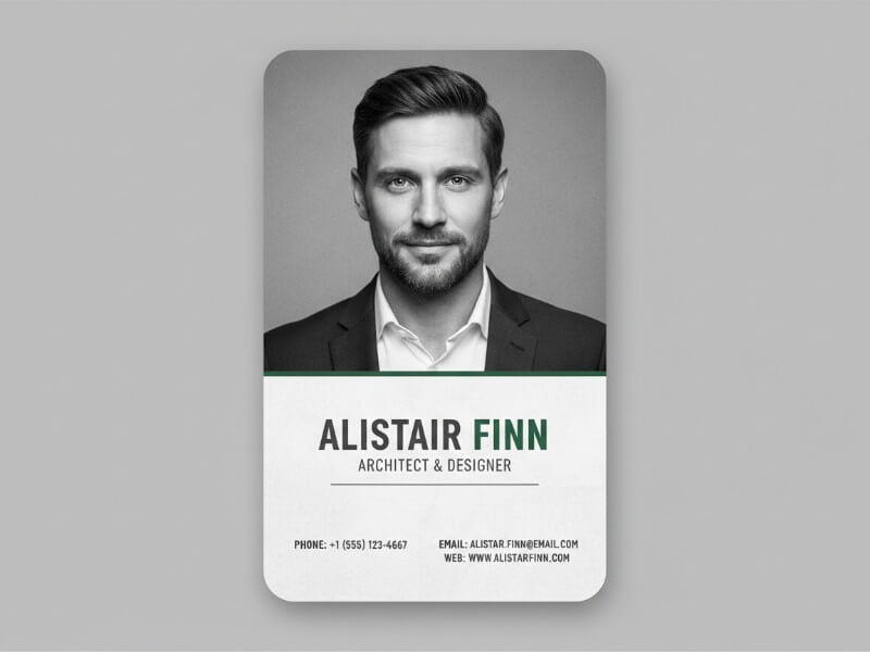 Vertical Business Card