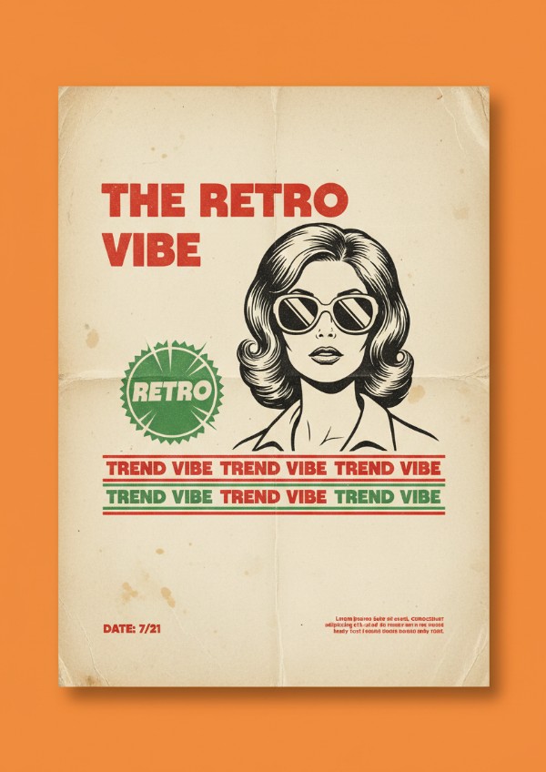 Vintage Poster Mockup