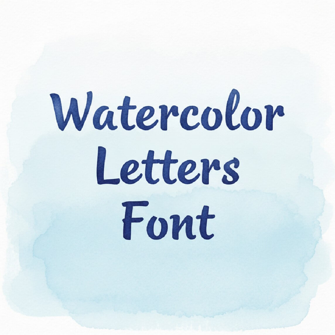 Watercolor Letters Logo Font