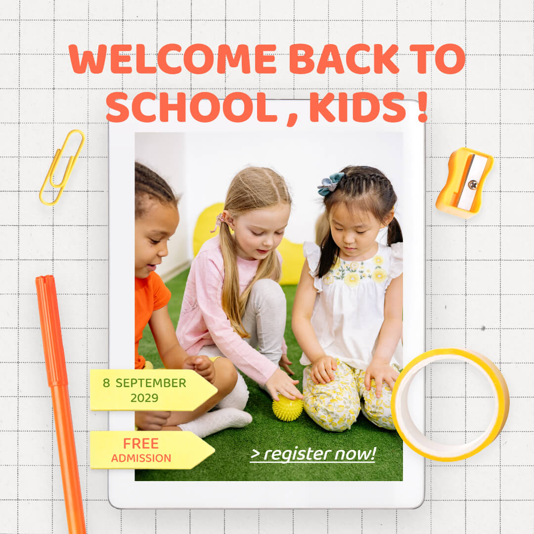 White Grid Background Illustration Back To School Photo Collage