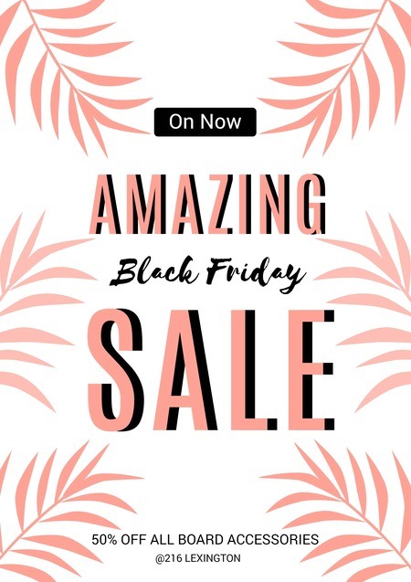 White Pink Black Friday Flyer Ad