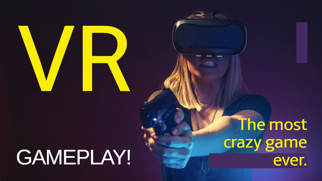 Youtube Thumbnail Template for VR Game