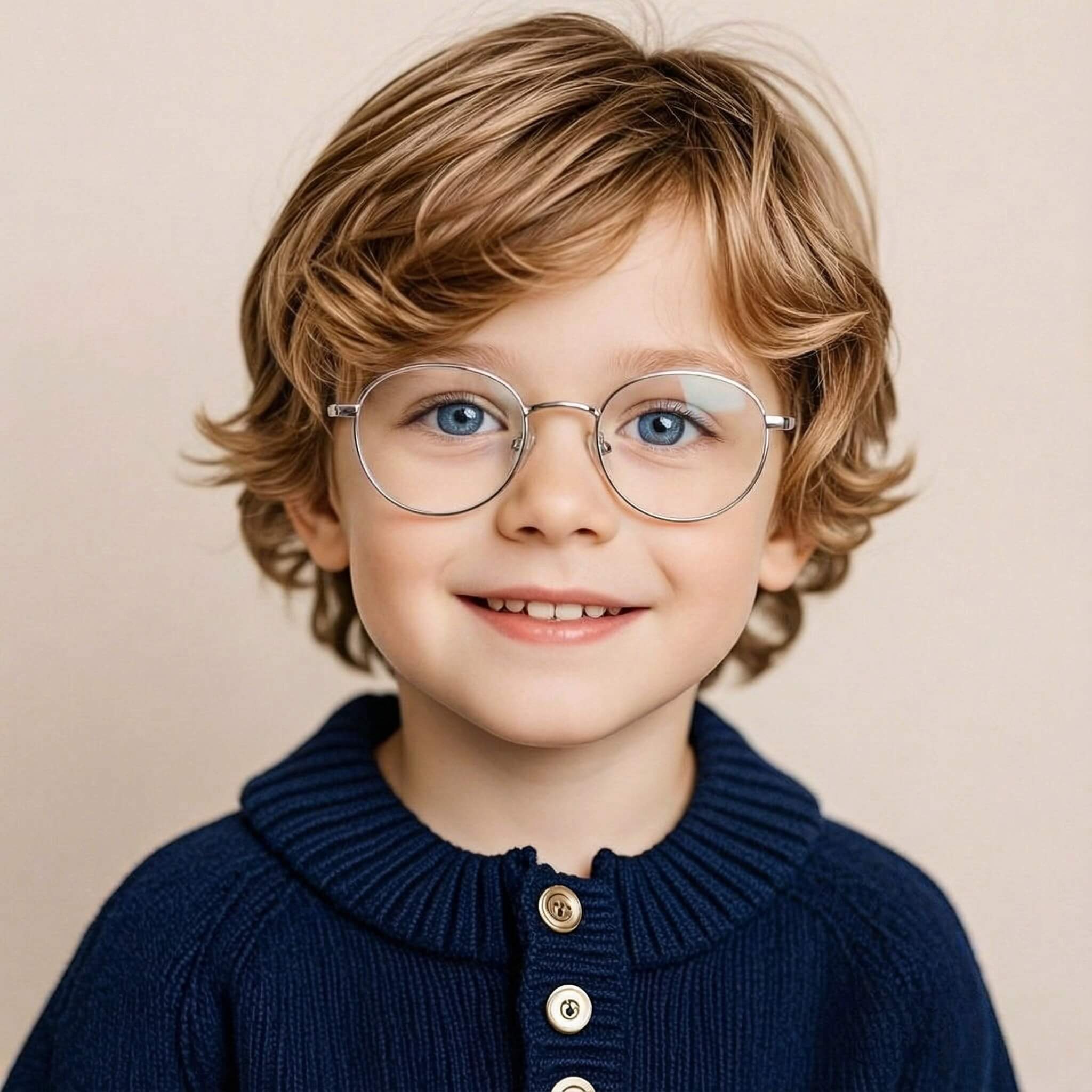 [Click to Try On] Silver Classic Round