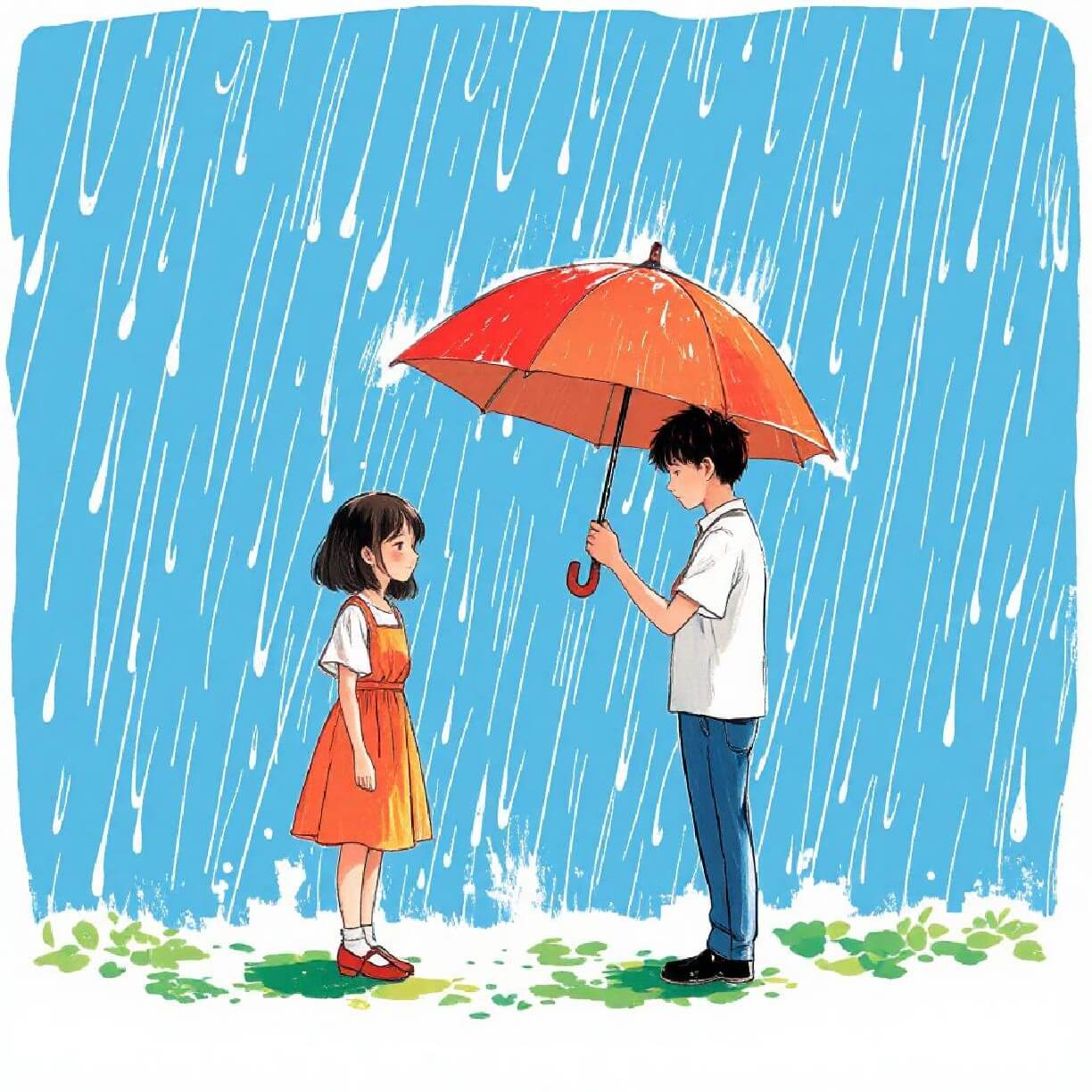 A cute cartoon style comic