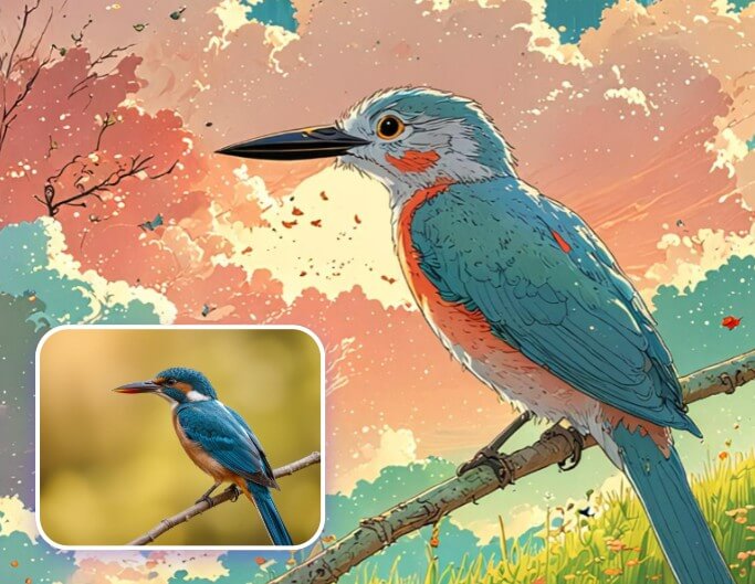 반려동물 이미지에 스튜디오 지브리 필터 추가