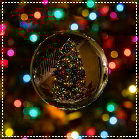 Add a border frame to a photo of a beautiful decoration