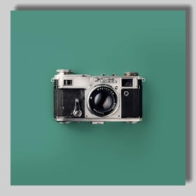 Add a shadow frame to a photo of a camera