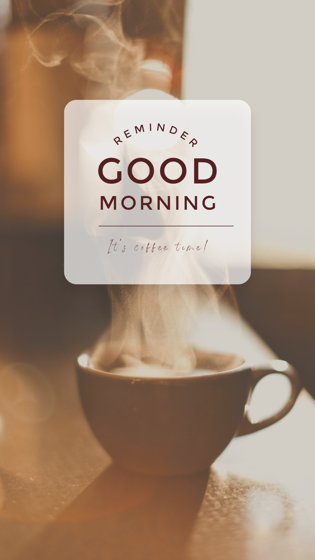 add good morning text in smile templates in fotor