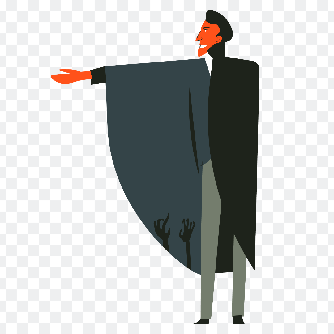 Adult vampire ghost png image