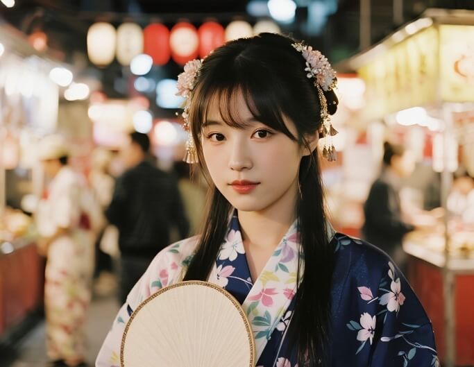 和服を着たAI美女画像生成