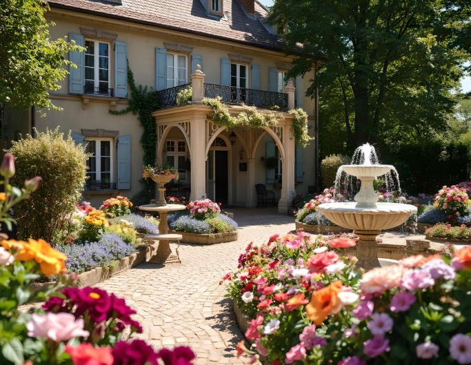 Conception de jardin IA français