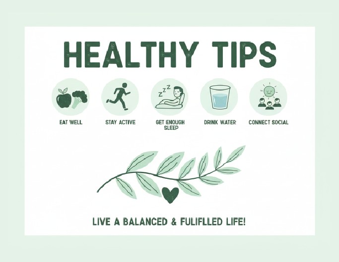 Instagram post idea about healthy tips