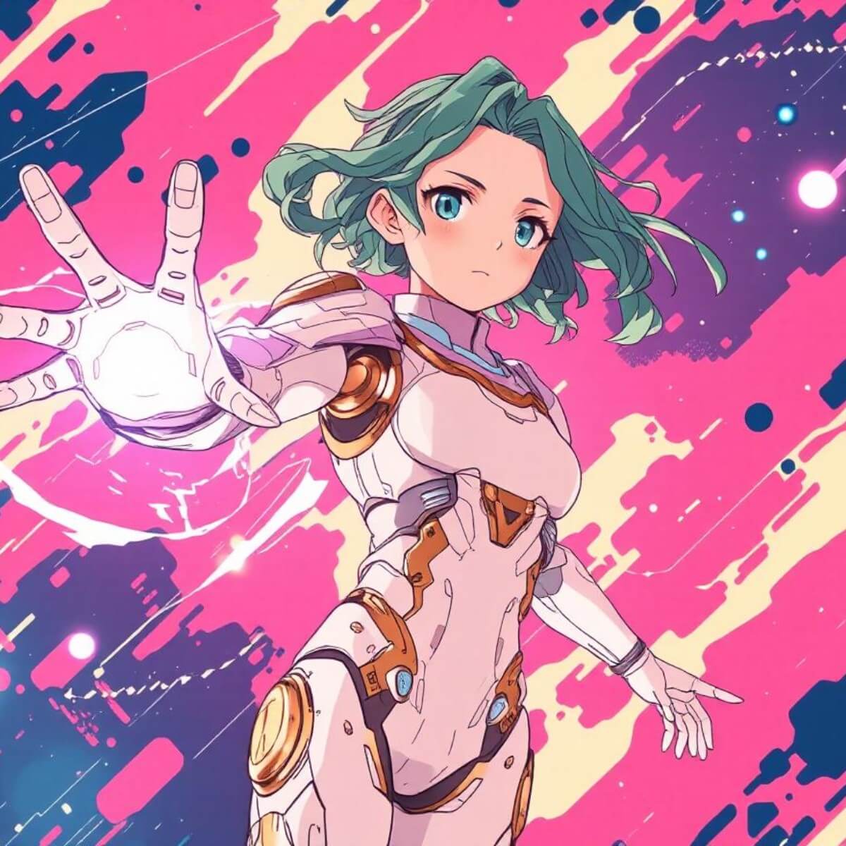 An anime image of a female warrior character