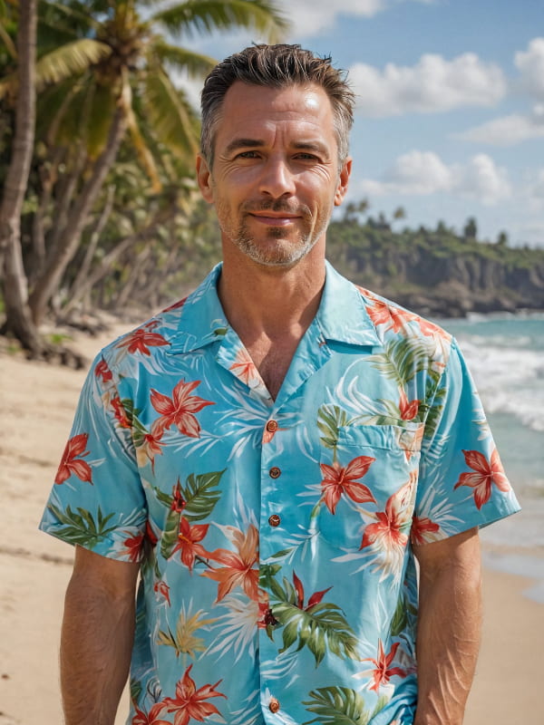 Beach male portrait