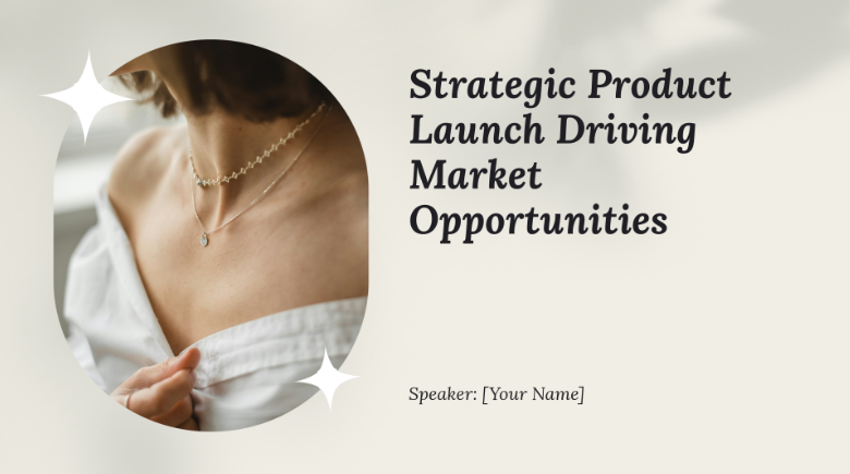 Beige aesthetic modern market report presentation