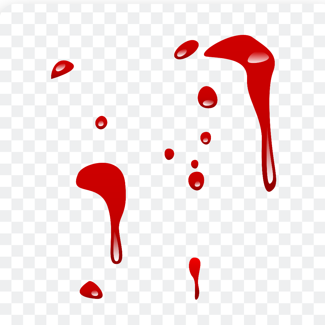 Blood drops png for Halloween