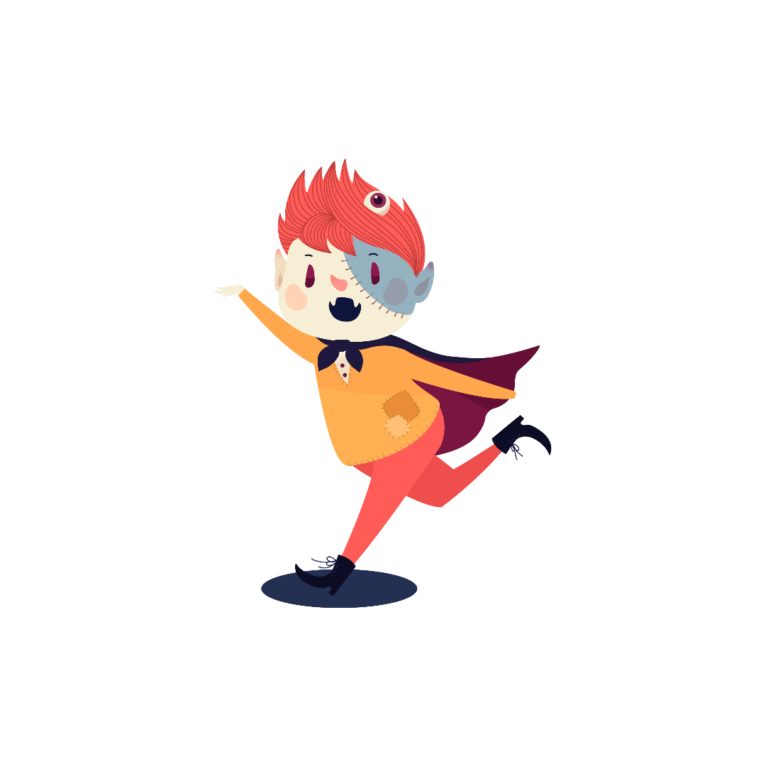 Cartoon vampire funny fools day clipart